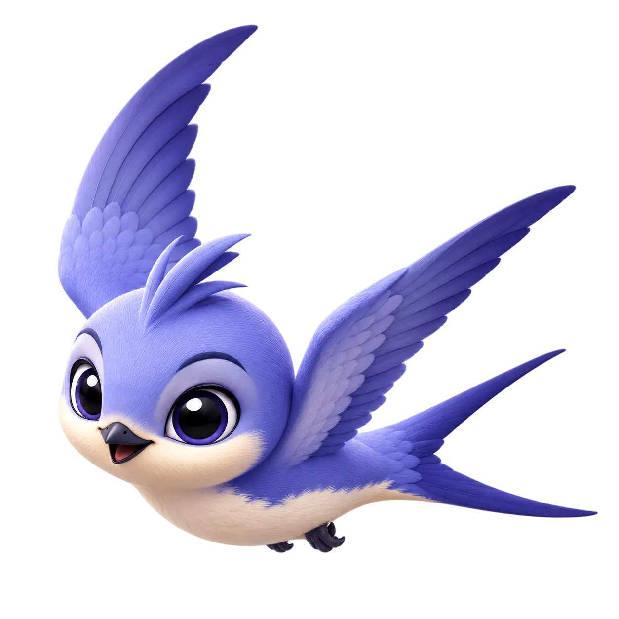 Deb, the DebugSwift swift, banking in mid-flight